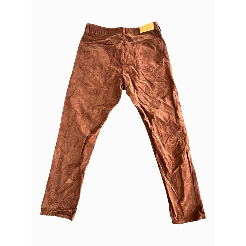 Bonobos Men's Brown Corduroy Chino Pants Slim Fit Flat Front Waist 32" - Picture 2 of 3